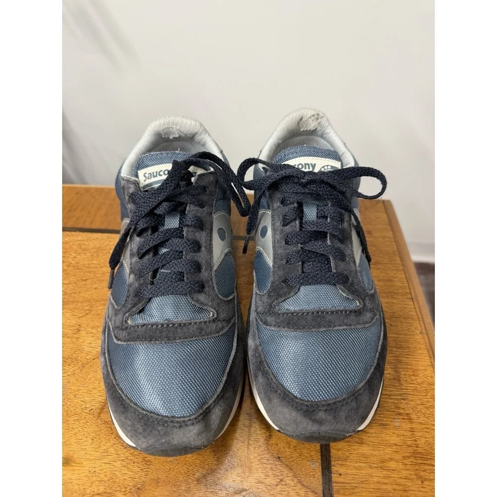 Saucony Jazz 81 Navy Silver Suede S70539-1 Mens 7 Women's 8.5 Unisex Sneakers